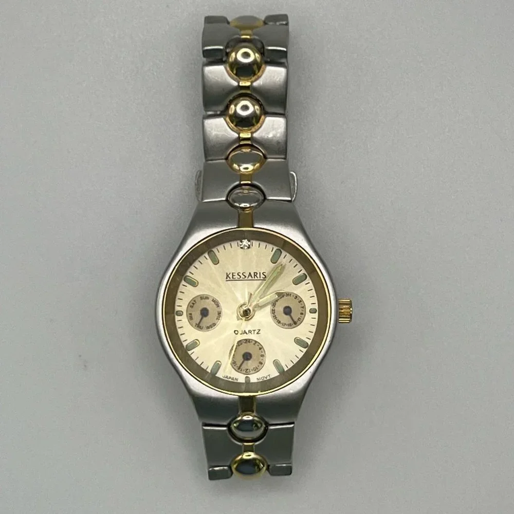 Kessaris Gold and Silver Ladies Watch Working
